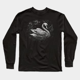 Beautiful Swan Long Sleeve T-Shirt